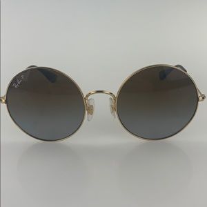 Ray Ban Gold Ja-jo Polarized Sunglasses